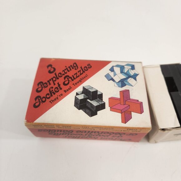 Chadwick Miller Pocket Perplexing Puzzles Lot of 2 Vtg 1971 Games 91383 - Picture 5 of 6